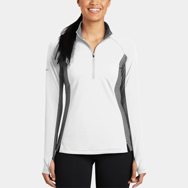 Ladies Contrast 1/2 Zip Pullover Thumbnail